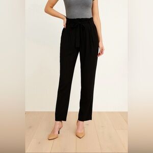 Neiman Marcus Women Black Elastic Waist Pull On Stretch Trouser Pants Size: M